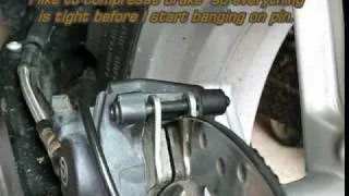 How to change brake pads on a BMW F650/800GS