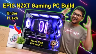 EPIC NZXT Gaming PC Build under 1 Lakh... Next Level !! 🤯🔥