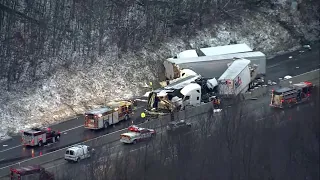 5 dead, dozens hospitalized in Pennsylvania Turnpike crash