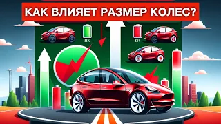 Tesla Model 3: как размер колес влияет на расход электричества и дальность хода?