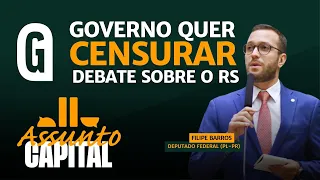 Líder da oposição debate tentativa do governo de censurar opiniões sobre o socorro ao RS