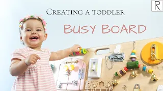 DIY BUSY BOARD / MAKING SENSORY BUSY BOARD FOR TODDLERS