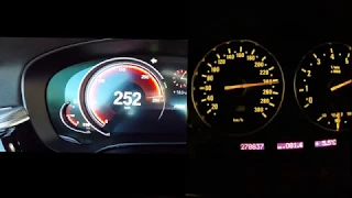 BMW G30 540i VS BMW E39 M5 Acceleration 0-250