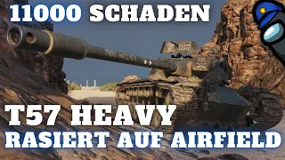 T57 Heavy - 11000 Schaden Carry auf Airfield! [World of Tanks - Gameplay - Deutsch]