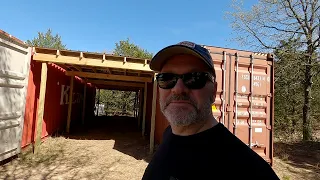 Building Our Shipping Container Shed/Rainwater Roof - Part 4