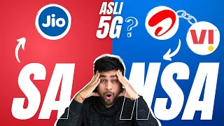 5G Ka ASLI SACH  ! NSA vs SA ! Jio Vs Airtel & Vi  (Hindi)