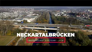 Bahnprojekt Stuttgart- Ulm - Neckartalbrücken / November 2021