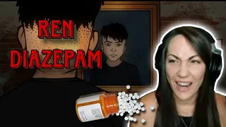 Tragically True!! Ren - Diazepam (Official Visualizer) | Reaction