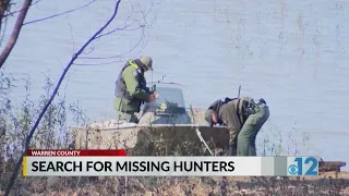 Search efforts continue for missing duck hunters in Warren County