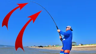 Man Catches MONSTER While Surf Fishing for BULLREDS | Fish of a Lifetime for SURE !!!
