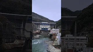 渇水の宇治川と『天ヶ瀬ダム』…京都府宇治市