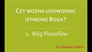 1 Bóg filozofów