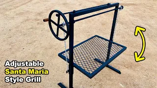 DIY Adjustable Firepit Grill - How to Make (Santa Maria Grill)