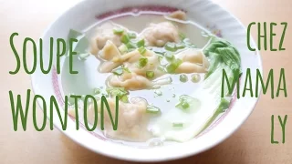 Soupe de raviolis chinois (wonton / wantan) - Recette rapide et facile