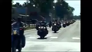 Veteran biker gang protects the funeral of a fallen soldier 3/5/11