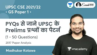 GS Paper-1 (2017) (1 - 50 PYQs) | Complete Analysis for UPSC CSE Prelims 2021 With Madhukar Sir