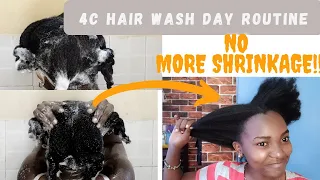 ♡ NO MORE SHRINKAGE ON YOUR 4C WASH DAY || Njoki Gitahi ♡