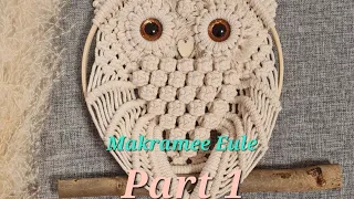 Makramee Eule für Anfänger/macrame owl for beginners