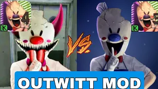 ICE SCREAM 4 OUTWITT MOD VS ICE SCREAM 3 OUTWITT MOD | ICE SCREAM 4