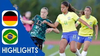 Germany vs Brazil | Highlights | U17 Women's International Friendly 1.2.2024