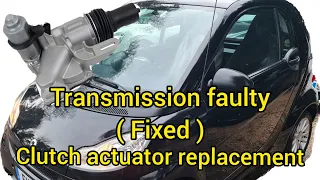 smart fortwo transmission problems/ clutch actuator replacement...
