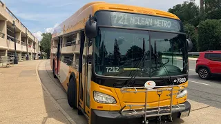 Fairfax Connector 2022 New Flyer XD35 7780 On Route 721