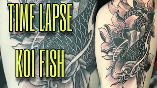 TIME LAPSE, Koi Fish Tattoo