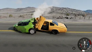 BeamNG Drive - Dangerous Traffic Car Crashes #36