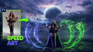 Fantasy Witch Queen Photo Manipulation Speed Art | Photoshop Speed Art