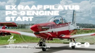 Ex RAAF Pilatus PC-9 Engine Run and Taxi test.