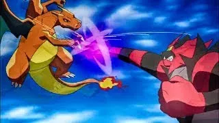 Ash Ketchum Vs Cross (Ending battle) Charizard, Incineroar, Charmeleon