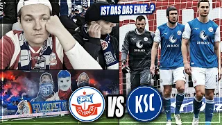 DAS ENDE DER 2. LIGA NAHT... Hansa Rostock - KSC Stadion Vlog | Tausend Feinde, keine Freunde Choreo