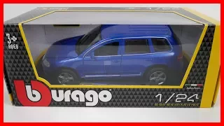 Diecast Unboxing Cars Volkswagen Touareg 1/24 Collections Bburago Models Diecast Scale 1/24