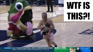 Mascot SPITS OUT NAKED MAN After Eating Him? | LeBronco James, Sealrena Williams, Mike Rainbow Trout