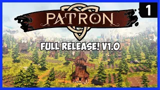 It's Here! .. And It's BRUTAL!! Patron Full Release Ep 1 - New Medieval City Building Game 2021