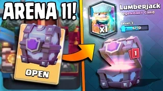 OPENING NEW ARENA 11 SUPER MAGICAL CHEST! Clash Royale Super Magical Chest Opening x2!