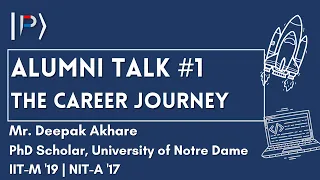 Alumni Talk #1 | Mr. Deepak Akhare | Career Journey | University of Notre Dame | NIT-A | Full Talk