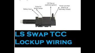 LS swap TCC wiring, how to wire up the TCC lockup solenoid on your LS swap. Quick video, its easy!