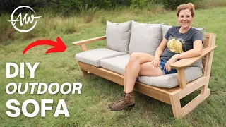 How To Build A Modern Outdoor Sofa | DIY