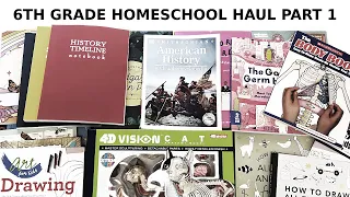 6th Grade Homeschool Haul Part 1 / 2024 - 2025 Homeschool Curriculum