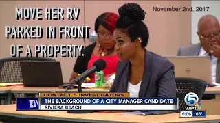 The background of a city manager candidate