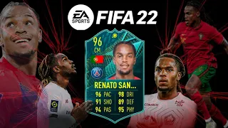 THE BEST MIDFIELDER IN THE GAME!!! PLAYER MOMENTS RENATO SANCHES PLAYER REVIEW!!! FIFA 22 RTG #36