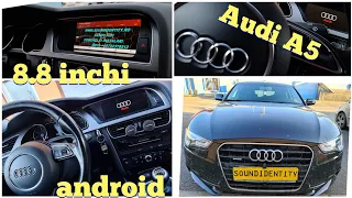 AUDI A5 8.8 INCHI INTERIOR ANDROID TOUCH MONITOR CAMERA FATA SPATE PANORAMICE