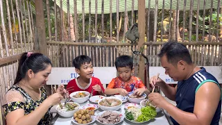 Bánh Canh Giò Heo,Nước Súp Trong Veo ,Đậm Đà . Bé Tuấn Hào Hứng Kể Về Kết Quả Thi Cuối Năm |Atmt