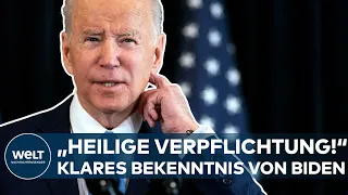 JOE BIDEN: "Heilige Verpflichtung!" US-Präsident gibt in Polen ein klares Bekenntnis ab