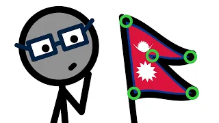 Warum de Flagge vu Nepal so komisch is