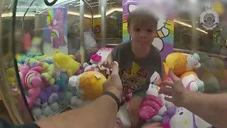 Toddler Rescued by Police After Getting Stuck in Claw Machine