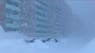 Норильск засыпало снегом в середине сентября