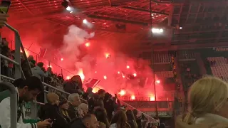 Beeindruckende Pyroshow von Linzer Ultras I Rapid Wien vs. Linzer ASK (LASK) I 06.11.22