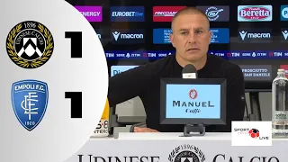 UDINESE - EMPOLI 1-1, FABIO CANNAVARO nel post partita, sentite cosa ha detto il mister!